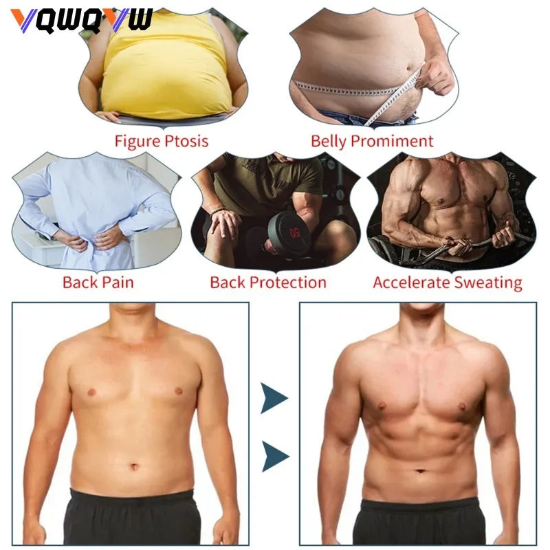 1Pcs Sauna Sweat Suits Shirt Waist Trainer for Men Women Compression Vest Workout Gym Clothes Sweat Enhancer Short Sleeve
