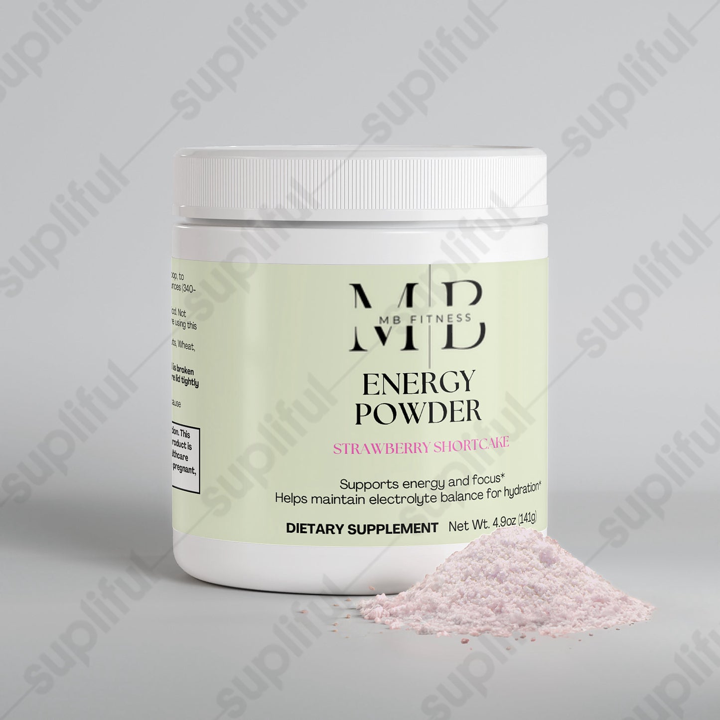 Energy Powder (Strawberry Shortcake)