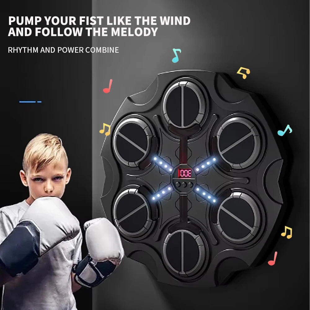 Bluetooth Music Boxing Target Home Wall-Mounted Children Adult Speed Trainer Hit Fitness Entertainment Boxing Machine